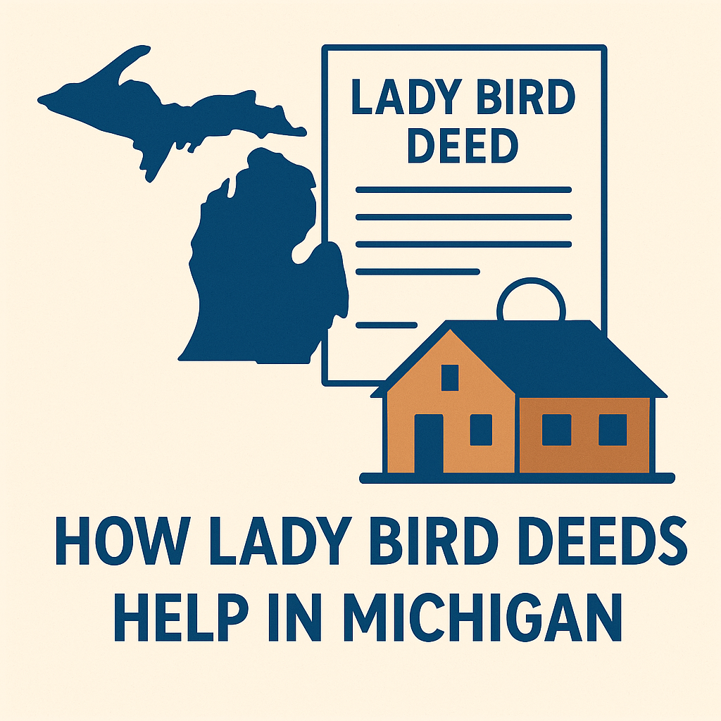 Lady Bird Deed Michigan illustration for avoiding probate